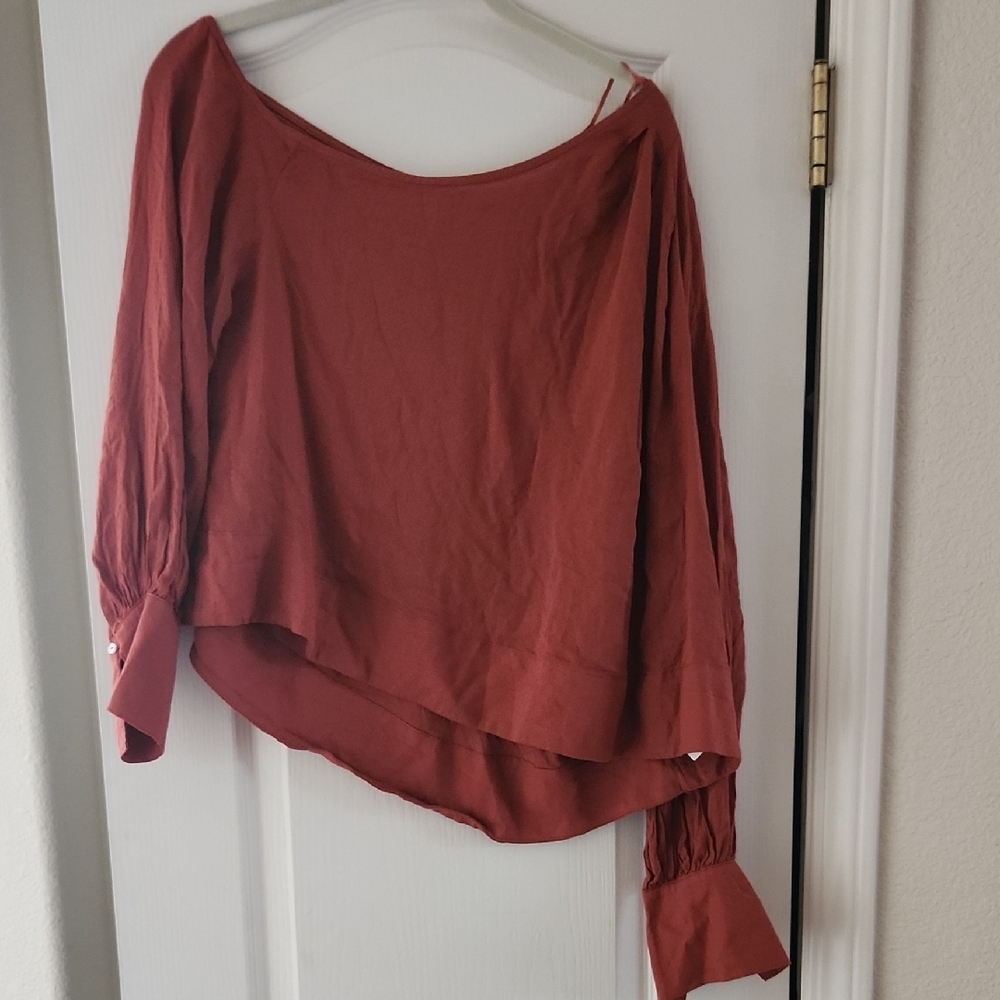 Free People Off-Shoulder Blouse, Sizeβ Small